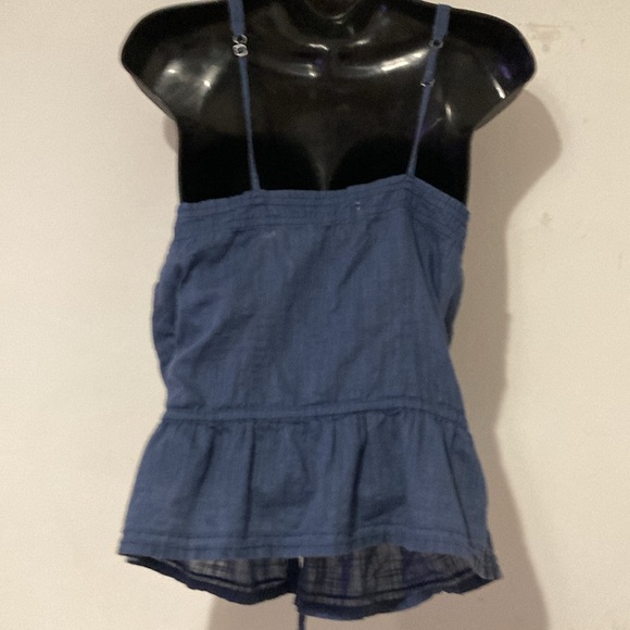 80’s Hollister Blue Button Up Adjustable straps w/ adjustable waist draw… - Picture 5 of 7